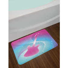 Guitar Music Vibrant Bath Mat