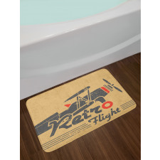 Retro Emblem Bath Mat