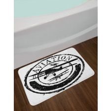 Aviation Retro Bath Mat