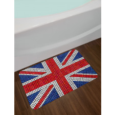 Mosaic British Flag Bath Mat