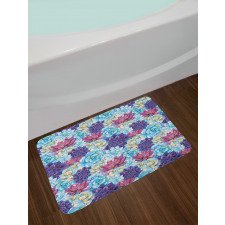 Flowers Bohemian Bath Mat