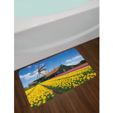 Dutch Tulips Country Bath Mat