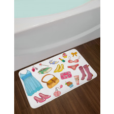 Girlish Items Bath Mat