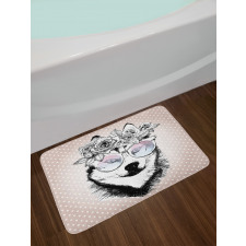 Wreath Sunglasses Bath Mat