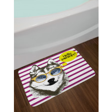 Sketch Stripes Bath Mat