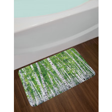 Fresh Summer Leaves Bath Mat