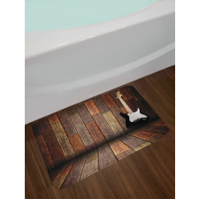 Guitar Wood Room Bath Mat