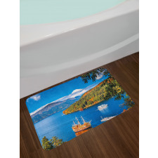 Lake Ashi in Japan Bath Mat