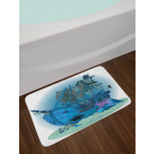 Underwater Antique Bath Mat