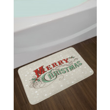 Star Snowflake Retro Bath Mat