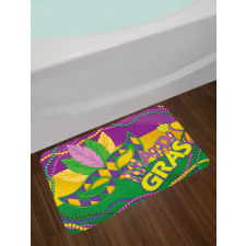 Vivid Beads Feathers Bath Mat