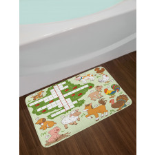 Farm Animals Bath Mat