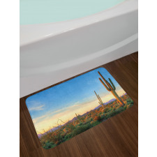 Sonoran Desert Sunset Bath Mat