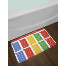 Colorful Classroom Bath Mat