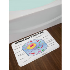 Animal Cell Study Bath Mat