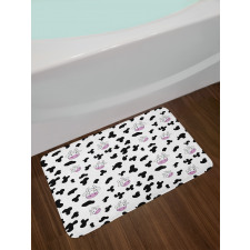 Animal Hide Design Bath Mat