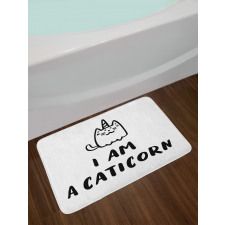 Humorous Writing Bath Mat