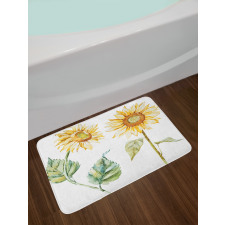 Alluring Sunflowers Bath Mat
