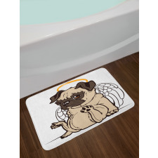 Puppy Angel Wings Hare Bath Mat