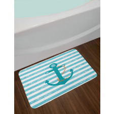 Ship Anchor Marine Life Bath Mat