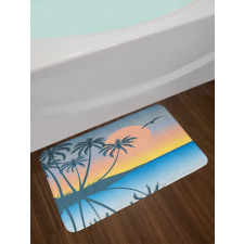 Tropical Island Exotic Bath Mat