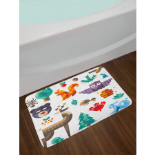 Cheerful Pop Art Design Bath Mat