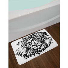 Savannah Wildlife Pattern Bath Mat