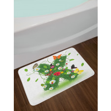 Spring Themed Alphabet Bath Mat