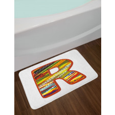 R Aztec Tribal Bath Mat