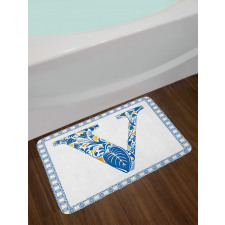 Capital Font Framework Bath Mat