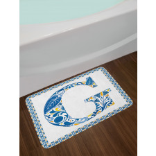 Tile Designed Letter G Bath Mat