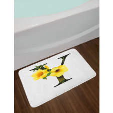 Yellow Bells Capital Y Bath Mat