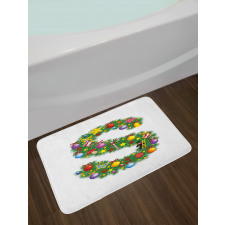 Christmas Ornament S Bath Mat