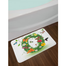 Springtime Butterflies Bath Mat