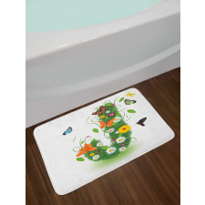 Butterfly Flourish Bath Mat