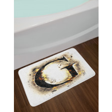 Blaze Alphabet Burnt Bath Mat