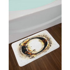 Alphabet on Fire Hot O Bath Mat