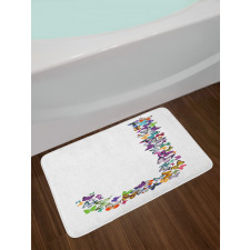 Alphabet Tropic Nature Bath Mat