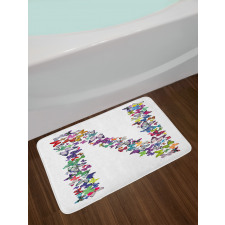 Capitalized N Animals Bath Mat