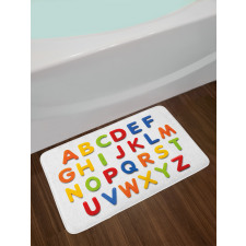 Multicolor Education Bath Mat