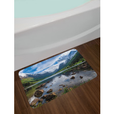 River Open Sky Norway Bath Mat