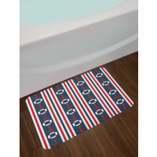 Stripes Maritime Bath Mat