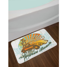 Summer Season Design Car Bath Mat