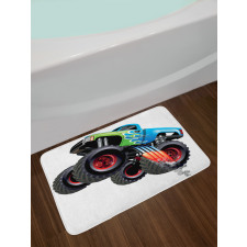 Monster Truck Cool Cartoon Bath Mat