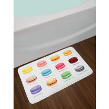 Colorful Macarons Bath Mat