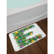 Capitalized E Big Star Bath Mat