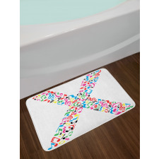 Vibrant ABC Musical X Bath Mat