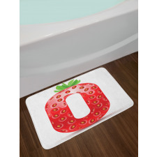 Healthy Food Nubmer 0 Bath Mat