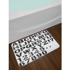 Grunge Scratched Look Bath Mat