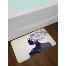 Lady Flower Feminine Bath Mat